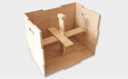 Cajón de salto JumpBox de madera con superficie antideslizante para entrenamiento de box jumps y pliometría de Wiletics